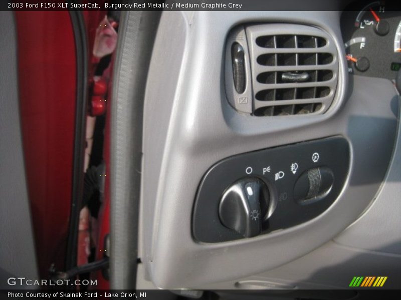 Burgundy Red Metallic / Medium Graphite Grey 2003 Ford F150 XLT SuperCab