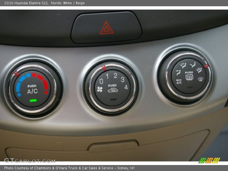 Nordic White / Beige 2010 Hyundai Elantra GLS