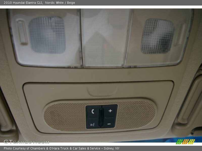 Nordic White / Beige 2010 Hyundai Elantra GLS