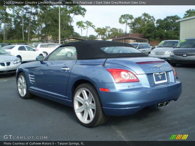 Aero Blue Pearlcoat / Dark Slate Grey/Medium Slate Grey 2005 Chrysler Crossfire Limited Roadster