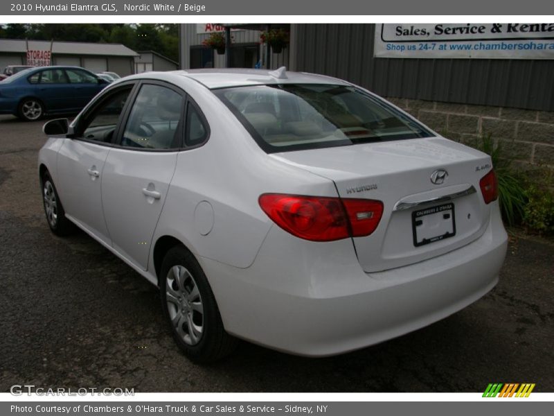 Nordic White / Beige 2010 Hyundai Elantra GLS
