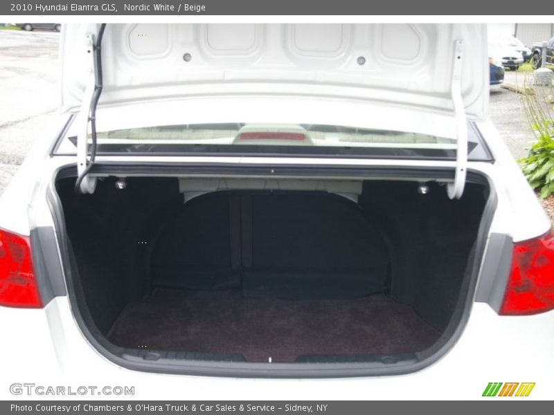 Nordic White / Beige 2010 Hyundai Elantra GLS
