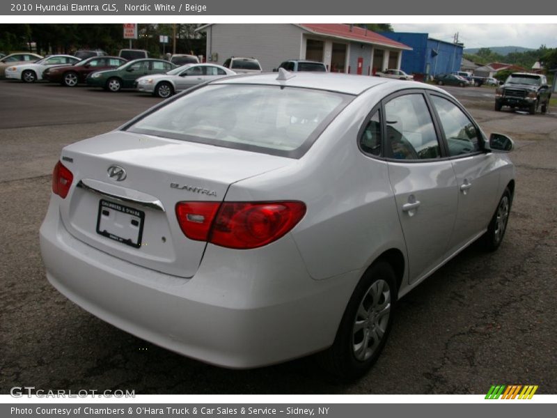 Nordic White / Beige 2010 Hyundai Elantra GLS
