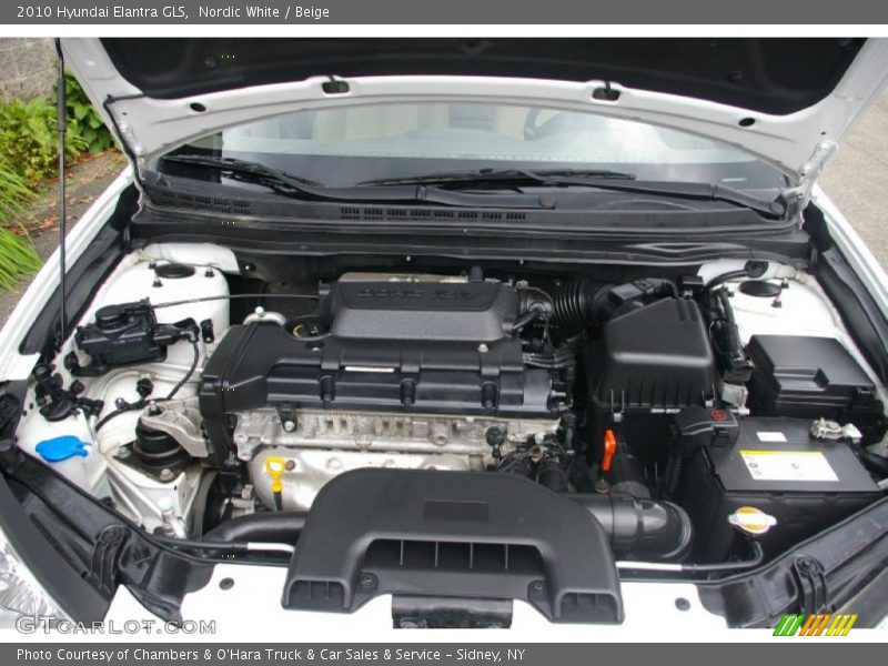 Nordic White / Beige 2010 Hyundai Elantra GLS