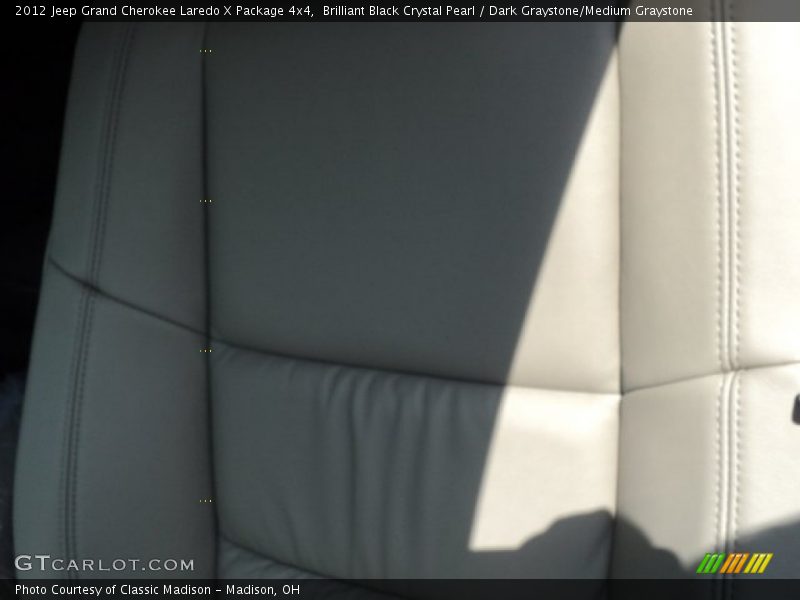 Brilliant Black Crystal Pearl / Dark Graystone/Medium Graystone 2012 Jeep Grand Cherokee Laredo X Package 4x4
