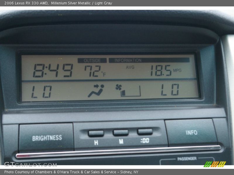 Millenium Silver Metallic / Light Gray 2006 Lexus RX 330 AWD