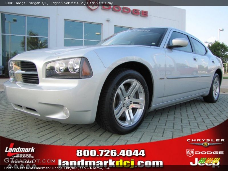 Bright Silver Metallic / Dark Slate Gray 2008 Dodge Charger R/T