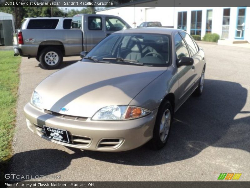 Sandrift Metallic / Graphite 2001 Chevrolet Cavalier Sedan