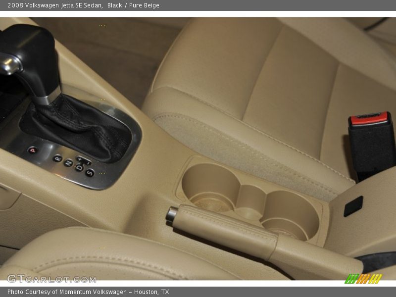 Black / Pure Beige 2008 Volkswagen Jetta SE Sedan