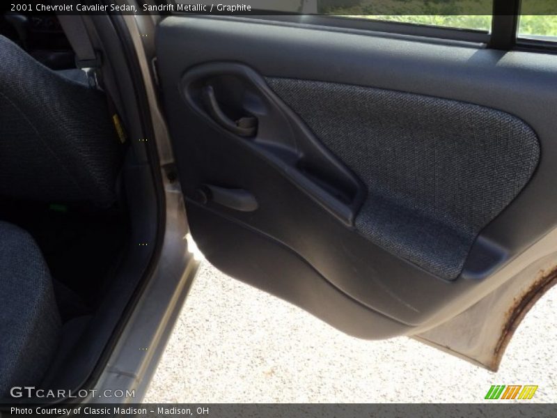 Sandrift Metallic / Graphite 2001 Chevrolet Cavalier Sedan