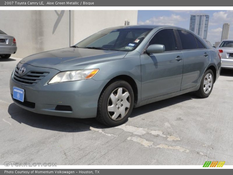 Aloe Green Metallic / Bisque 2007 Toyota Camry LE