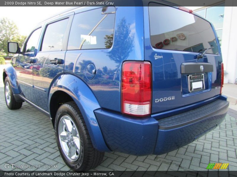 Deep Water Blue Pearl / Dark Slate Gray 2009 Dodge Nitro SE