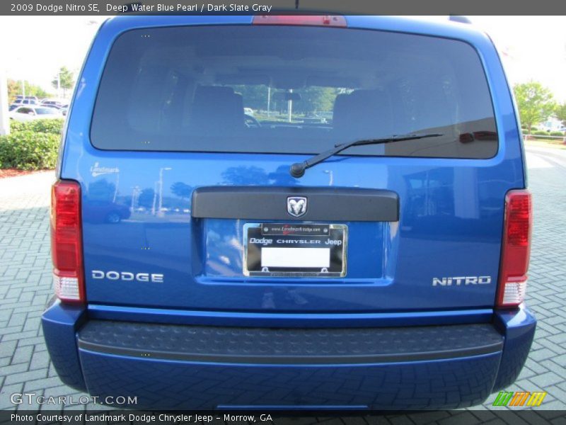 Deep Water Blue Pearl / Dark Slate Gray 2009 Dodge Nitro SE
