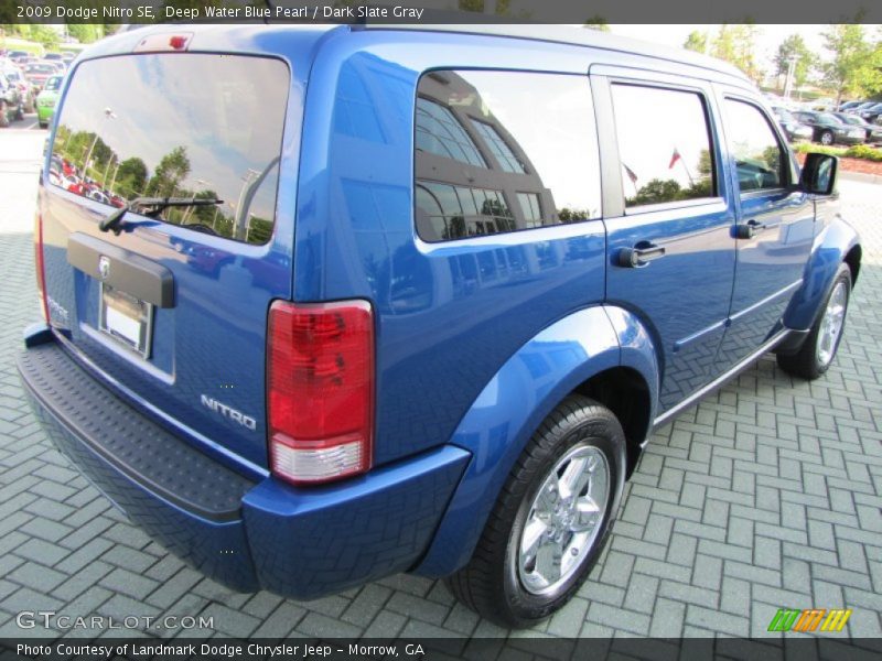 Deep Water Blue Pearl / Dark Slate Gray 2009 Dodge Nitro SE