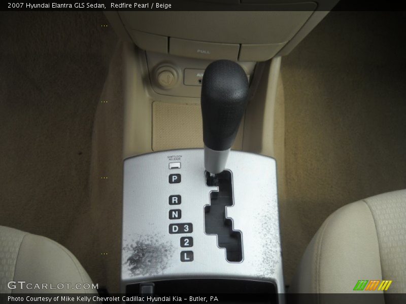Redfire Pearl / Beige 2007 Hyundai Elantra GLS Sedan