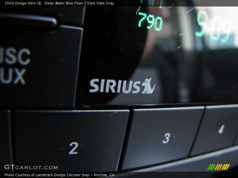Deep Water Blue Pearl / Dark Slate Gray 2009 Dodge Nitro SE