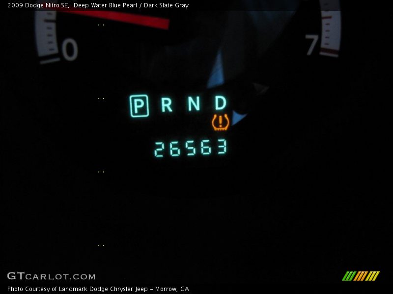 Deep Water Blue Pearl / Dark Slate Gray 2009 Dodge Nitro SE