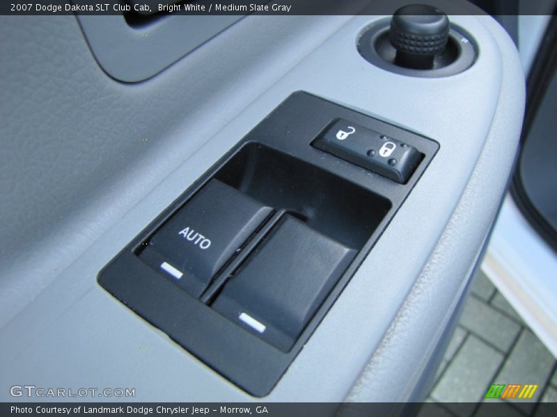 Bright White / Medium Slate Gray 2007 Dodge Dakota SLT Club Cab