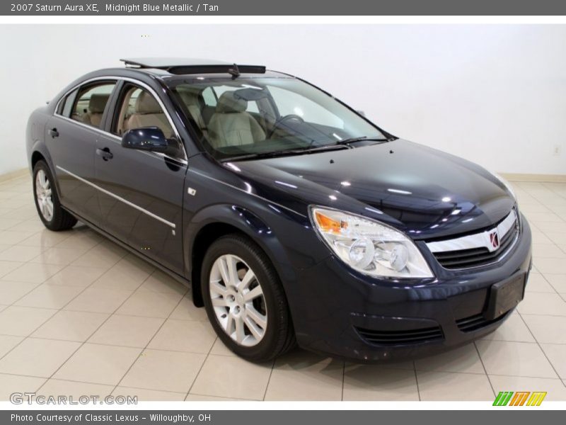 Midnight Blue Metallic / Tan 2007 Saturn Aura XE