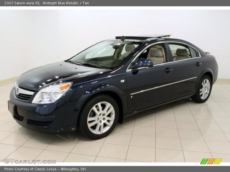 Midnight Blue Metallic / Tan 2007 Saturn Aura XE
