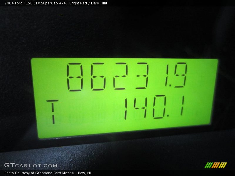 Bright Red / Dark Flint 2004 Ford F150 STX SuperCab 4x4