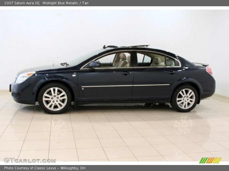 Midnight Blue Metallic / Tan 2007 Saturn Aura XE