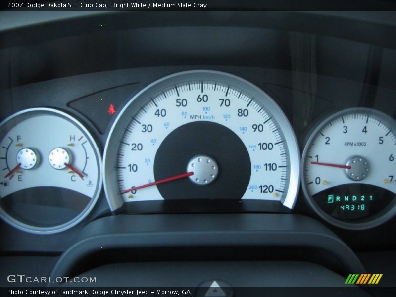  2007 Dakota SLT Club Cab SLT Club Cab Gauges