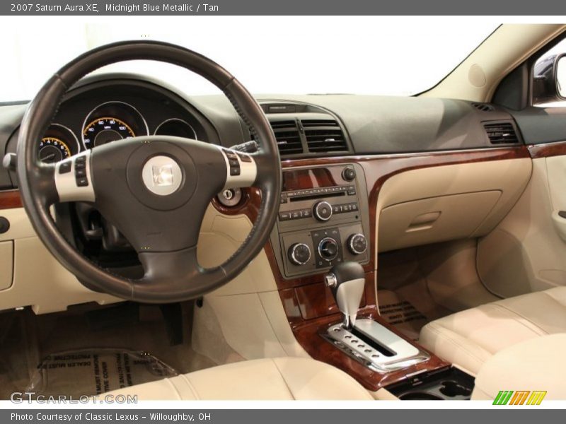 Midnight Blue Metallic / Tan 2007 Saturn Aura XE