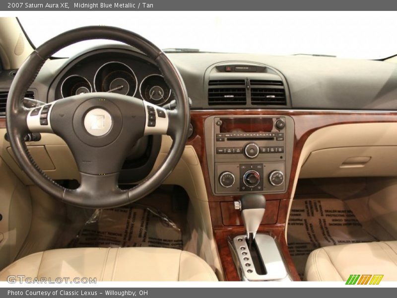 Midnight Blue Metallic / Tan 2007 Saturn Aura XE