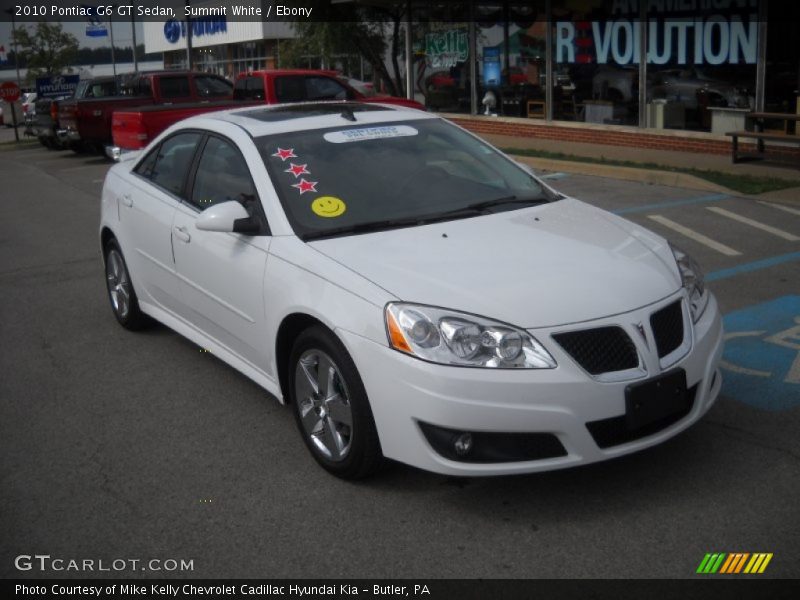 Summit White / Ebony 2010 Pontiac G6 GT Sedan