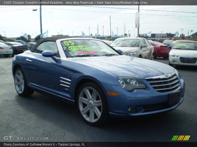 Aero Blue Pearlcoat / Dark Slate Grey/Medium Slate Grey 2005 Chrysler Crossfire Limited Roadster