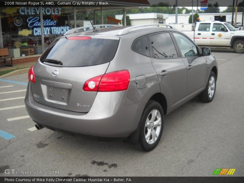 Gotham Gray Metallic / Black 2008 Nissan Rogue SL AWD