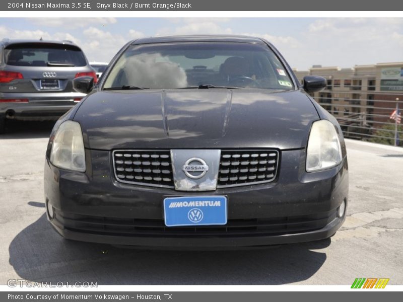 Onyx Black / Burnt Orange/Black 2004 Nissan Maxima 3.5 SE