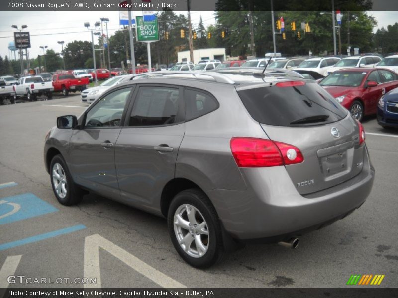 Gotham Gray Metallic / Black 2008 Nissan Rogue SL AWD