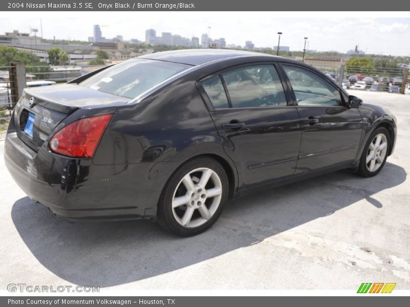 Onyx Black / Burnt Orange/Black 2004 Nissan Maxima 3.5 SE