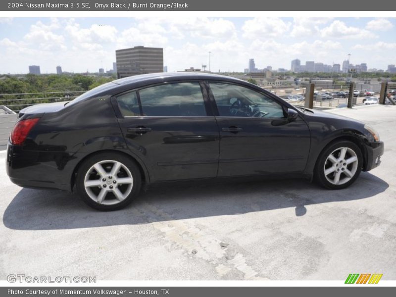 Onyx Black / Burnt Orange/Black 2004 Nissan Maxima 3.5 SE