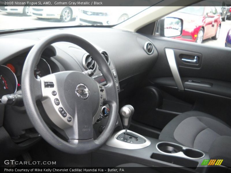 Gotham Gray Metallic / Black 2008 Nissan Rogue SL AWD