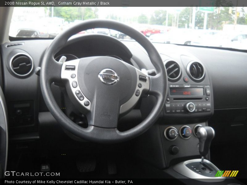 Gotham Gray Metallic / Black 2008 Nissan Rogue SL AWD
