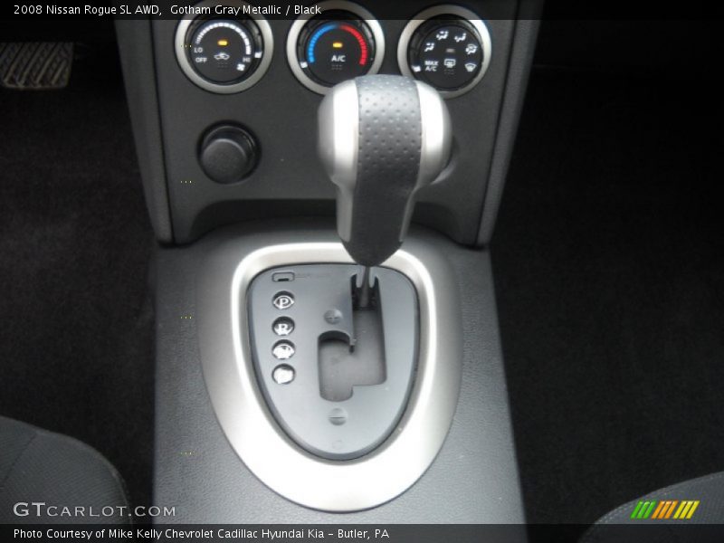 Gotham Gray Metallic / Black 2008 Nissan Rogue SL AWD
