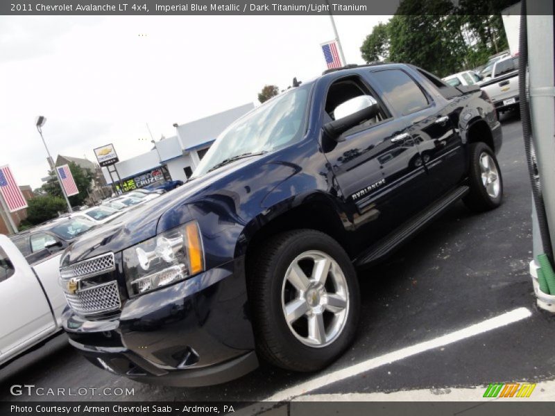Imperial Blue Metallic / Dark Titanium/Light Titanium 2011 Chevrolet Avalanche LT 4x4