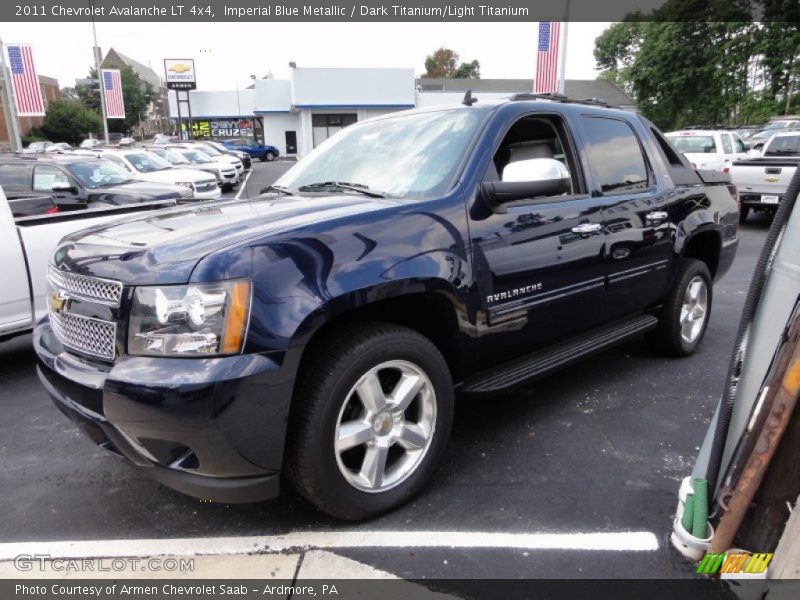 Imperial Blue Metallic / Dark Titanium/Light Titanium 2011 Chevrolet Avalanche LT 4x4