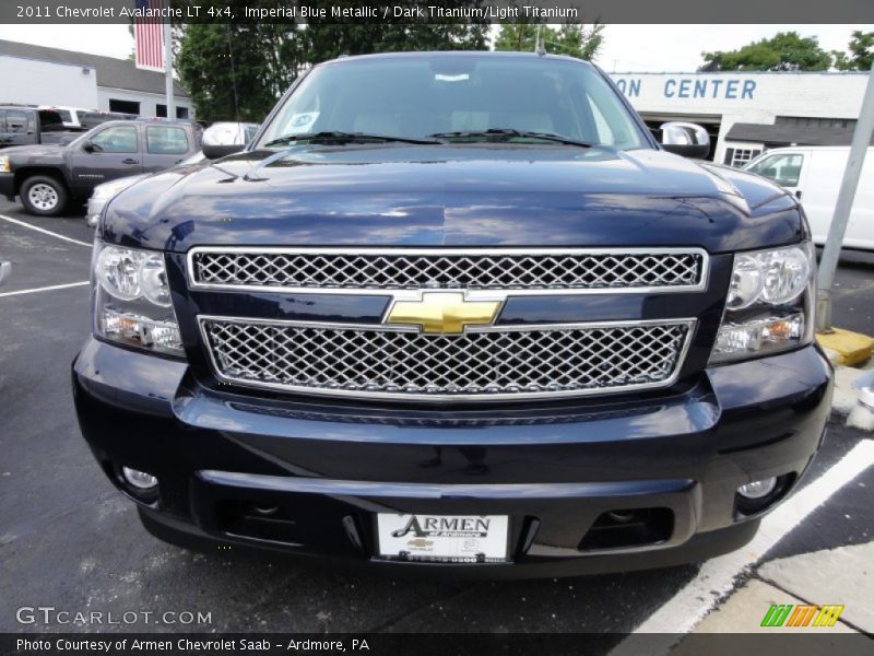 Imperial Blue Metallic / Dark Titanium/Light Titanium 2011 Chevrolet Avalanche LT 4x4