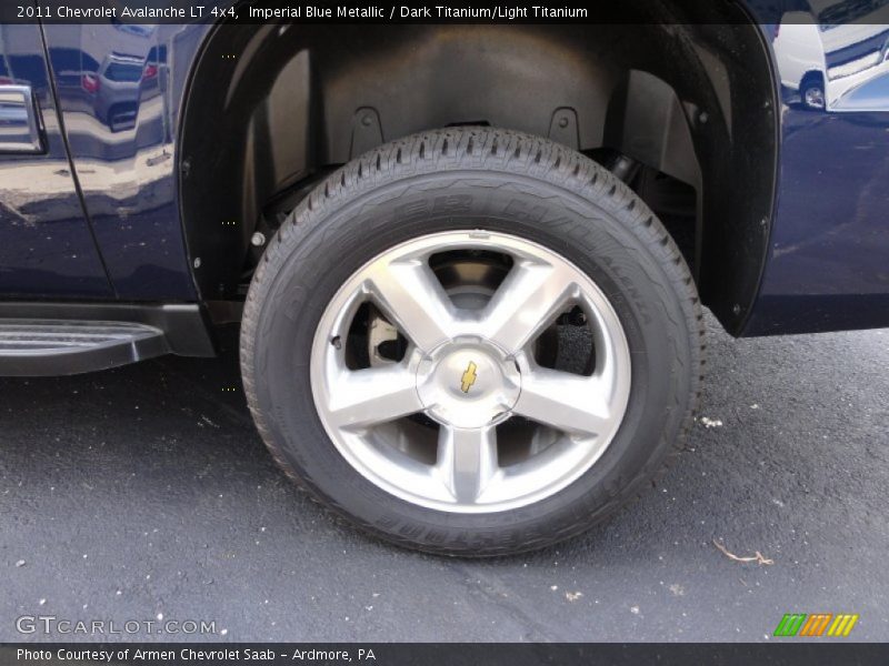 Imperial Blue Metallic / Dark Titanium/Light Titanium 2011 Chevrolet Avalanche LT 4x4