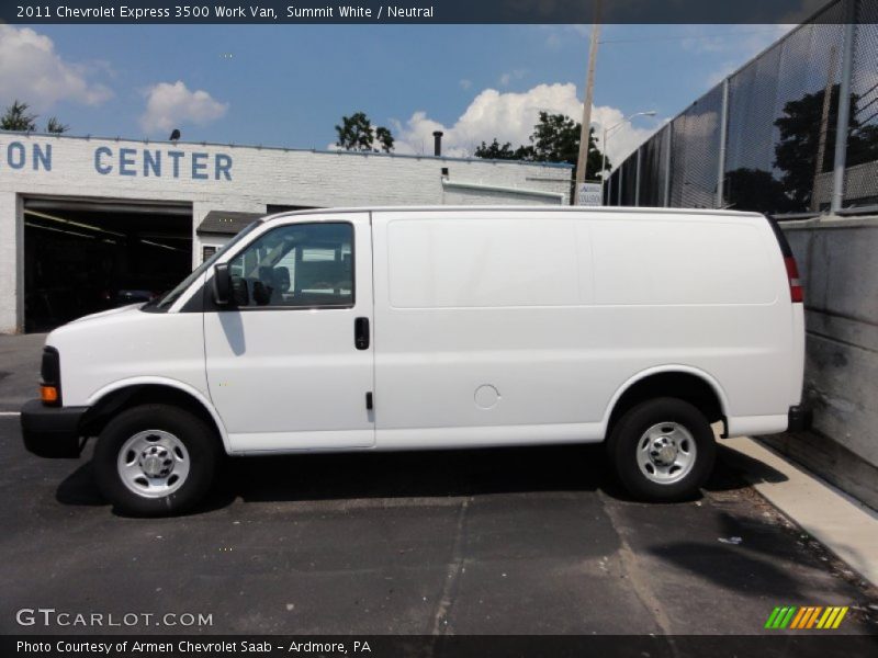Summit White / Neutral 2011 Chevrolet Express 3500 Work Van