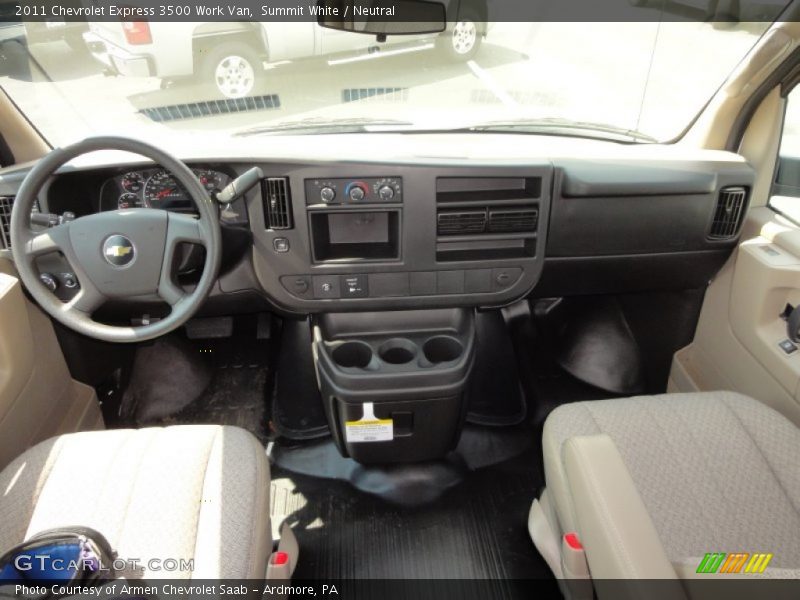 Summit White / Neutral 2011 Chevrolet Express 3500 Work Van