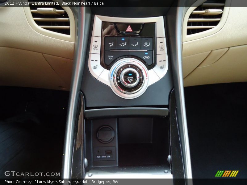 Controls of 2012 Elantra Limited