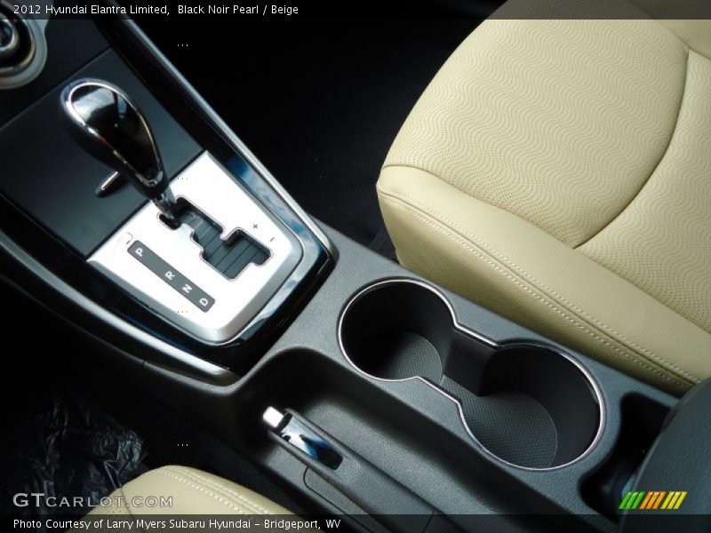 Black Noir Pearl / Beige 2012 Hyundai Elantra Limited