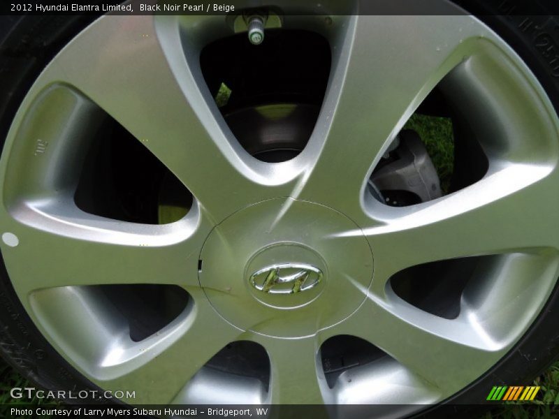 Black Noir Pearl / Beige 2012 Hyundai Elantra Limited