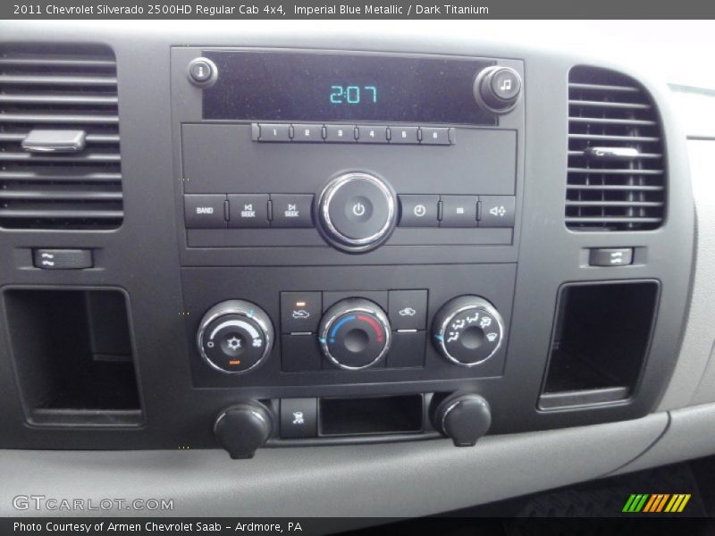 Imperial Blue Metallic / Dark Titanium 2011 Chevrolet Silverado 2500HD Regular Cab 4x4