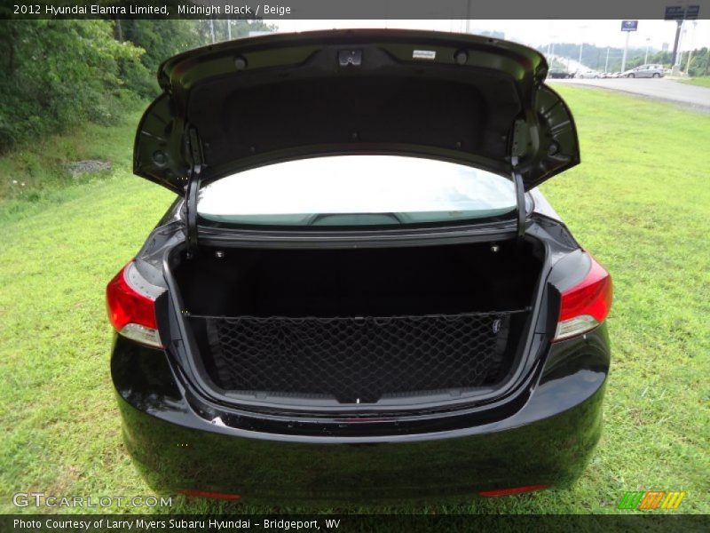 Midnight Black / Beige 2012 Hyundai Elantra Limited